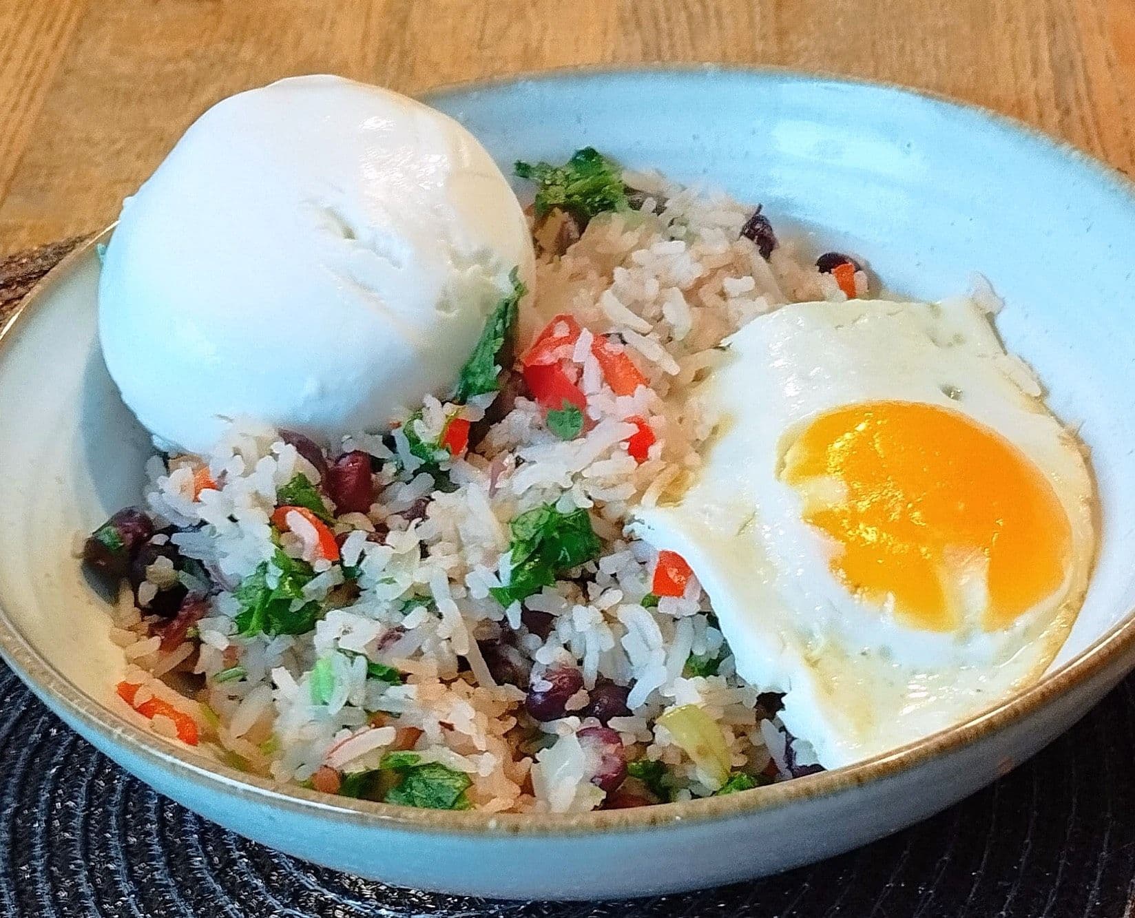 Nicaraguas nationalrätt Gallo Pinto.