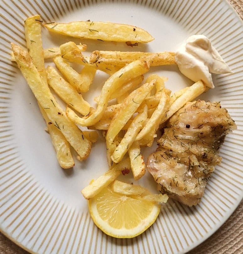Nya Zeelands nationalrätt Fish and chips.
